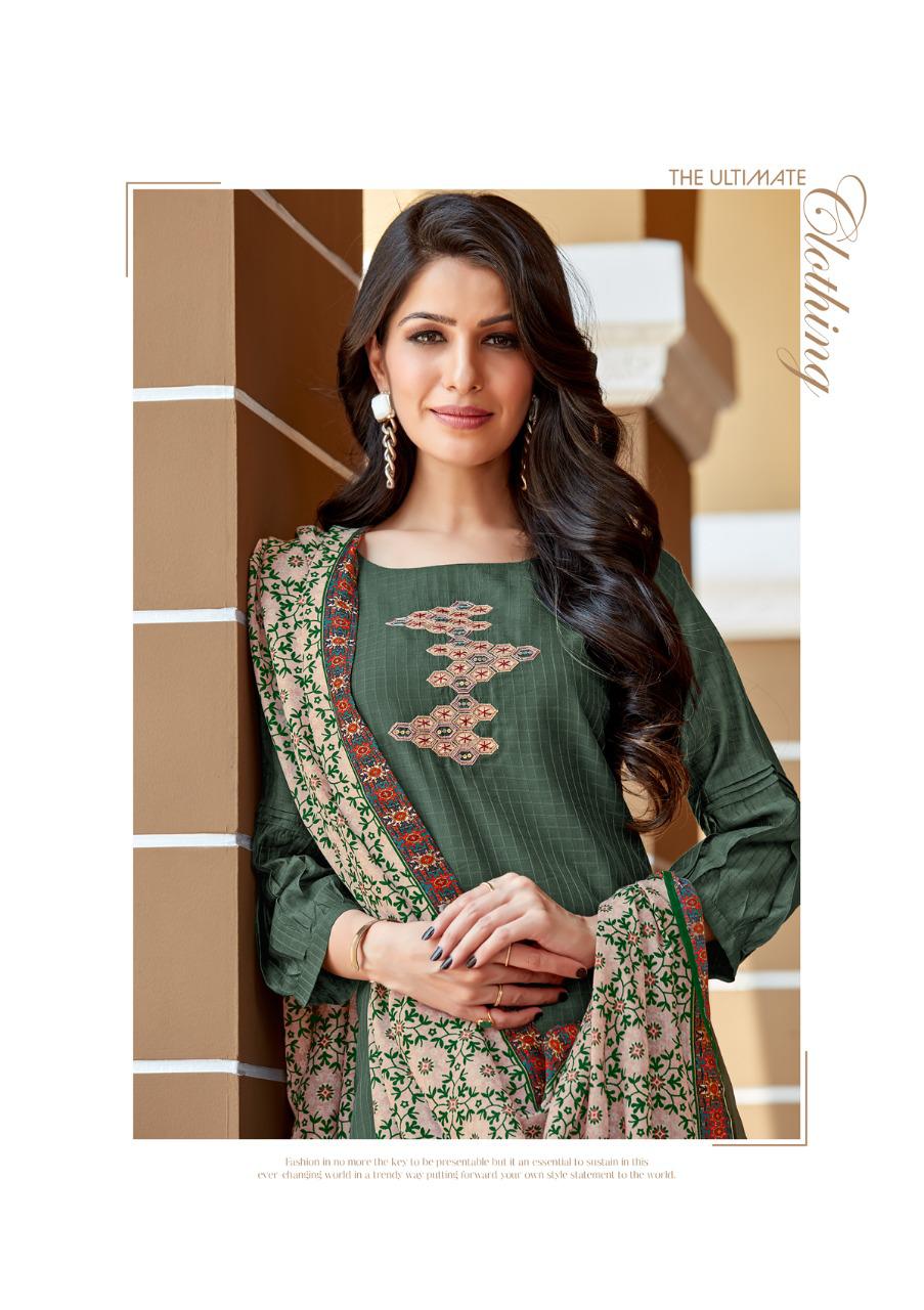 P3 Malhar  Latest Fancy Festive Wear Viscose Silk chex Pattern with Embroidery work With Gotta Patti Hand Work With Full Inner 	Silk Kurti With Bottom Collection 